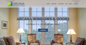 New Arcana Windows website homepage